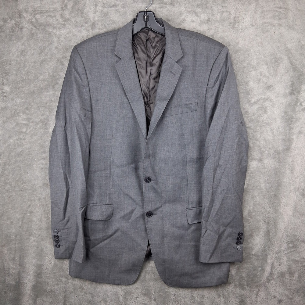 Versace Collection Blazer Mens 44 US 54 EU Gray Suit Jacket Sport Coat V100S98